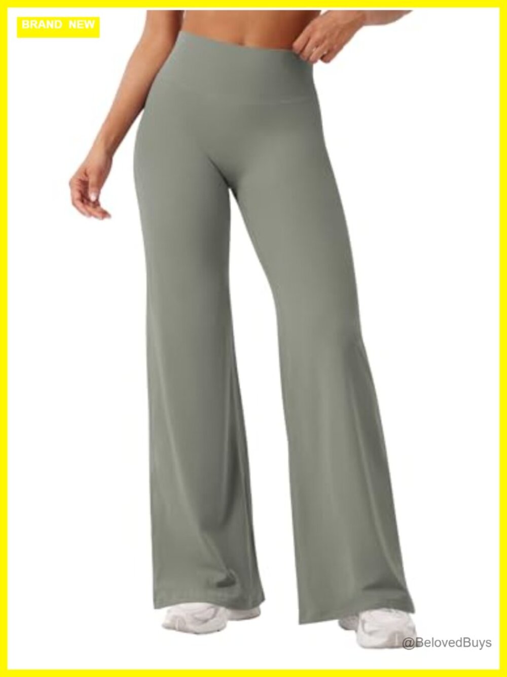High Waisted Straight Leg Workout Leggings Yoga Pants